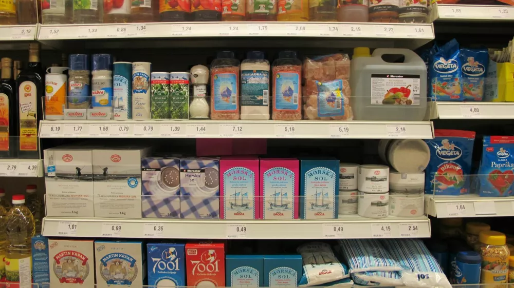 sol, trgovina, police