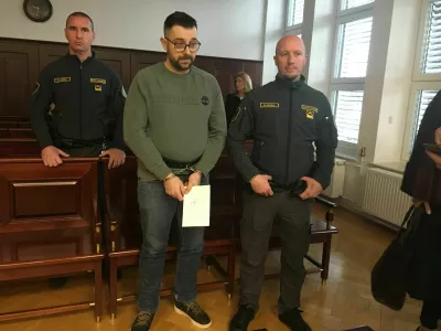 obtoženi David Trivić, umor, sodi&scaron;če, Kranj