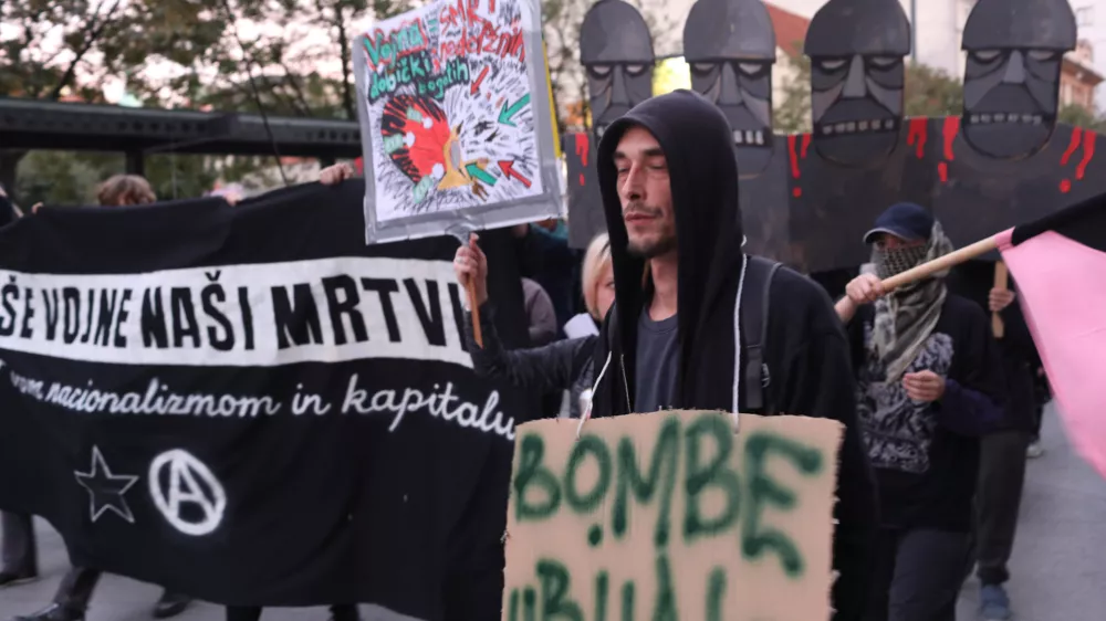 11.10.2025. Anti Nato protest. Foto: Bojan Velikonja 