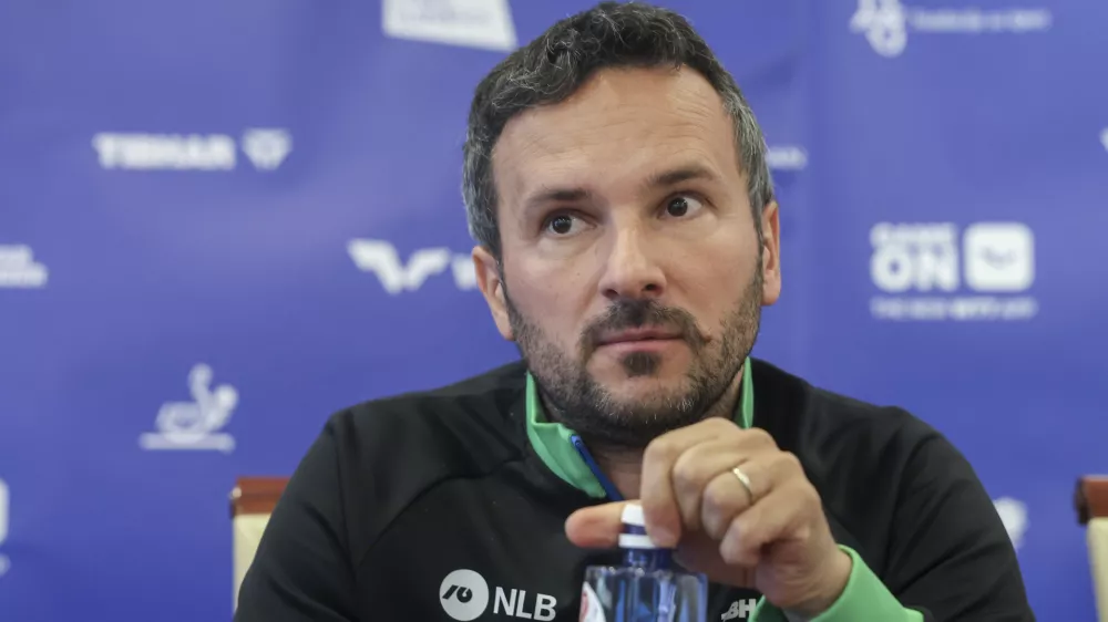 Bojan Tokič- 09.06. 2025 - novinarska konferenca NTZS pred mednarodnim turnirjem svetovne serije WTT Star Contender//FOTO: Jaka Gasar