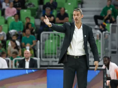 Jurica Golemac 29.09.2024 - Ko&scaron;arka Cedevita Olimpija - Dubaj v drugem krog regionalne liga ABA.FOTO: LUKA CJUHA