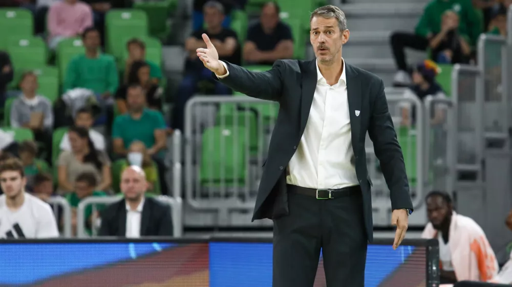 Jurica Golemac 29.09.2024 - Ko&scaron;arka Cedevita Olimpija - Dubaj v drugem krog regionalne liga ABA.FOTO: LUKA CJUHA