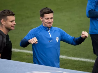 Miha Zajc- 09.10.2023 &ndash; Nacionalni nogometni center Brdo - nogometna reprezentanca &ndash; trening pred kvalifikacijskima tekmama za EP 2024 proti Finski in Severni Irski, //FOTO: Nik Erik Neubauer