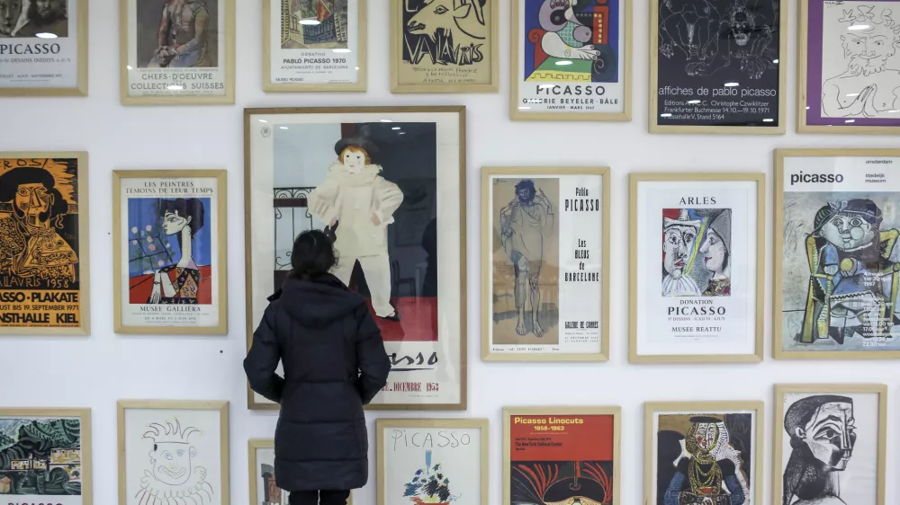 - 26.12.2015 - razstava grafik Pablo Picasso v Ljubljani - Opus z naslovom Suite Vollard (Vollardova suita),  //FOTO: Jaka Gasar