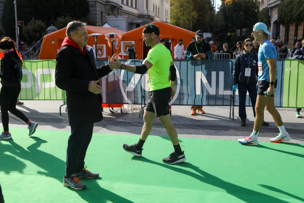 Ljubljanski župan Zoran Janković19.10.2025 - Ljubljanski maraton 2025 - tek - teka&scaron;ka prireditevFoto: Luka Cjuha
