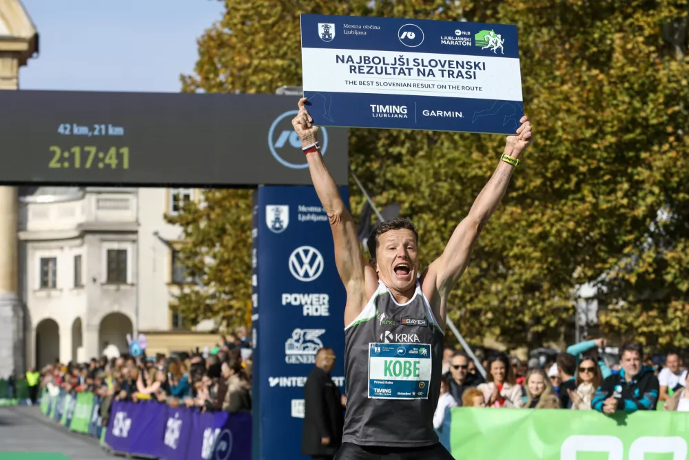 najuspe&scaron;nej&scaron;i Primož Kobe19.10.2025 - Ljubljanski maraton 2025 - tek - teka&scaron;ka prireditevFoto: Luka Cjuha