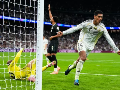 Junaka Reala Madrid strelec Bellingham in vratar Courtois