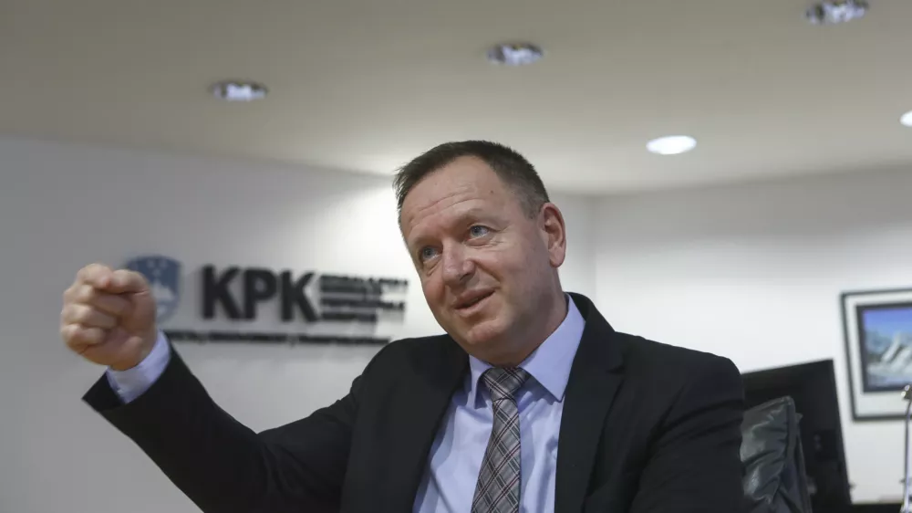 - 28.11.2023 - Predsednik Komisije za preprečevanje korupcije KPK dr. Robert &Scaron;umi //FOTO: Luka Cjuha