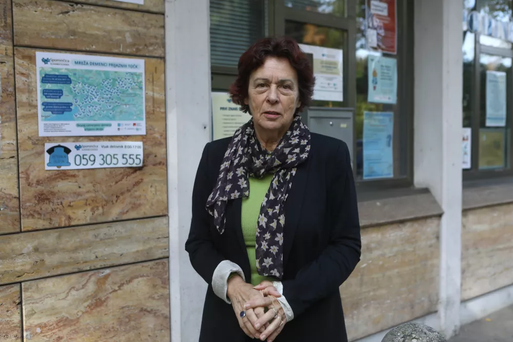 22.10.2025 - &Scaron;tefanija Zlobec, predsednica Združenja Spominčica za dementne Foto: Luka Cjuha / Foto: Luka Cjuha