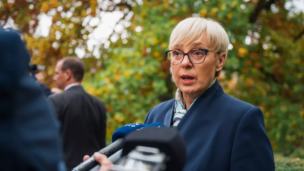 Belgija, Bruselj.Izjava predsednice republike Natasa Pirc Musar ob obisku v Bruslju.