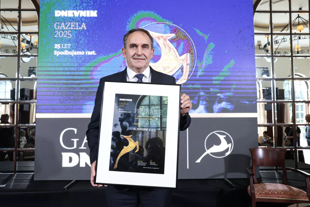 Stane Habinc- 18.09.2025 - Gazela 2025 - dolenjsko-posavske regije je postalo podjetje Acryform//FOTO: Jaka Gasar