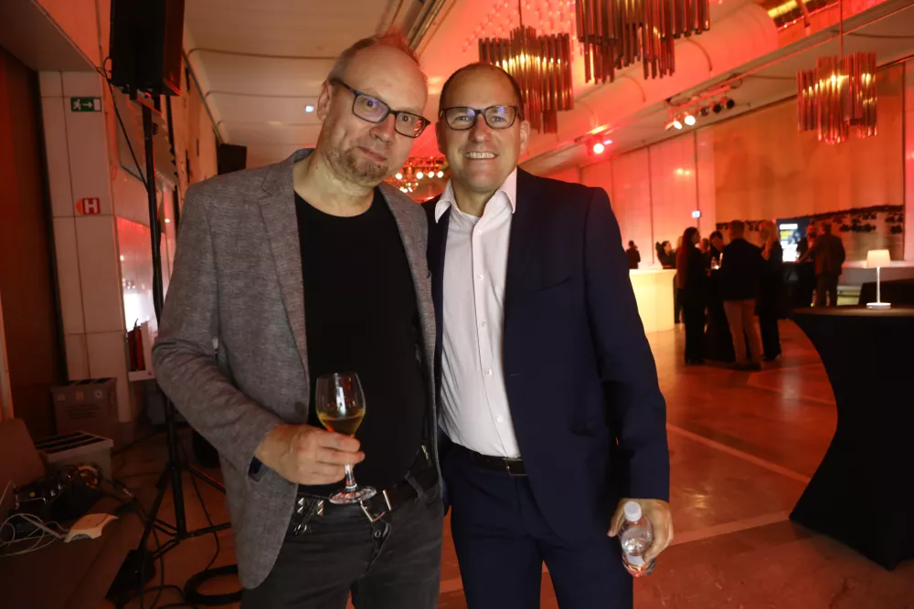 Docentric, Jurij Leskovec, Nice Label, Matej Ko&scaron;mrlj ZlataGazela 201723.10.2025 - Gazela 2025 - sklepna prireditev Slovenska gazela 2025 v organizaciji časnika Dnevnik, slavnostna razglasitev zlate Gazele za leto 2025. Cankarjev dom //FOTO: Luka Cjuha