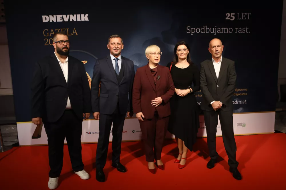 DNEVNIK MEDIJI - Stipe Grubi&scaron;ić in Miran Lesjak, predsednica Republike Slovenije dr. Nata&scaron;a Pirc Musar, DNEVNIK MEDIJI - Tatjana Tanackovič in Bojan Petan (Foto: Luka Cjuha)