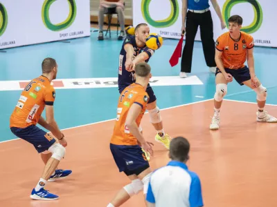 12.02.2025 ACH Volley - Ziraat Bank Ankara, četrtfinale evropskega pokala CEVFOTO: Nik Erik Neubauer