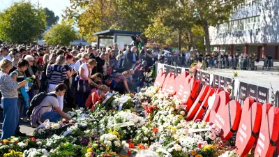 Novi Sad, komemoracija ob prvi obletnici zru&scaron;itve nadstre&scaron;ka.Foto: Nik Erik Neubauer1. nov 2025