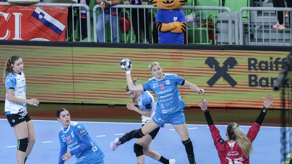 Tamara Mavsar- 25.10.2025 - rokomet - liga prvakov za ženske - Krim Mercator: CSM Bukare&scaron;ta//FOTO: Jaka Gasar