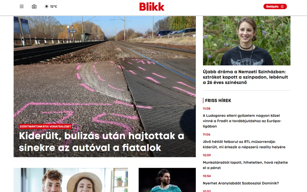 Madžarski tabloid Blikk