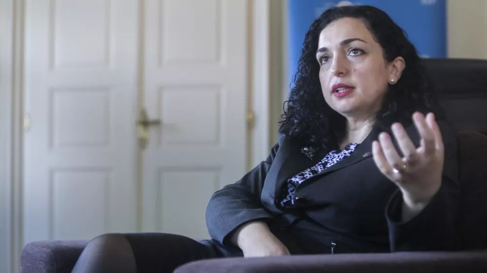 - 05.07.2022 - dr. Vjosa Osmani - Sadriu, predsednica Republike Kosovo /FOTO: Jaka GasarOPOMBA: INTERVJU ZA OBJEKTIV 2022