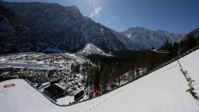 - letalnica bratov Gori&scaron;ek &ndash; skakalnica velikanka je bila zgrajena pred 50-leti leta 1969- 21.03.2019 - Planica 2019 - FIS Finale svetovnega pokala v smučarskih skokih &ndash; uradni trening in kvalifikacije //FOTO: Luka Cjuha.