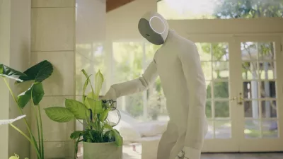 Picture MUST credit: 1X A home help robot designed to be an extra pair of hands around for basic chores is now available to buy &mdash; for ,000 USD / &euro;17.195 euros, The company behind the humanoid machine says deliveries of the Neo will start in 2026. It has an artificial intelligence system that lets it learn on the job. The NEO can open the door to delivery drivers and take in packages, fetch car keys, vacuum, and unpack the shopping. It has been under development by Norway-based 1X which also has a facility in Palo Alto, California where the robot will be produced. The company, founded by Norwegian roboticist Bernt &Oslash;ivind B&oslash;rnich, who is CEO, has announced it can be ordered at the firm's website as of today. The NEO is built for full autonomy straight out of the box, it is said. All it requires are verbal orders, learning as it goes. Interaction is driven by a built-in large language model, capable of understanding, reasoning, and conversing. With continued use, 1X says NEO learns and unlocks new capabilities. It uses the company's own Redwood artificial intelligence system. The robot is 167.7 cm tall, weighs 30 kg, can lift items up to 70 kg and carry 25 kg. The body is made of a 3D lattice polymer making it soft to the touch. It has a washable nylon covering which comes in a choice of three colours, plus matching shoes which can be customised. It is claimed to have human hand dexterity. Picture supplied by JLPPA,Image: 1049210938, License: Rights-managed, Restrictions:, Model Release: no