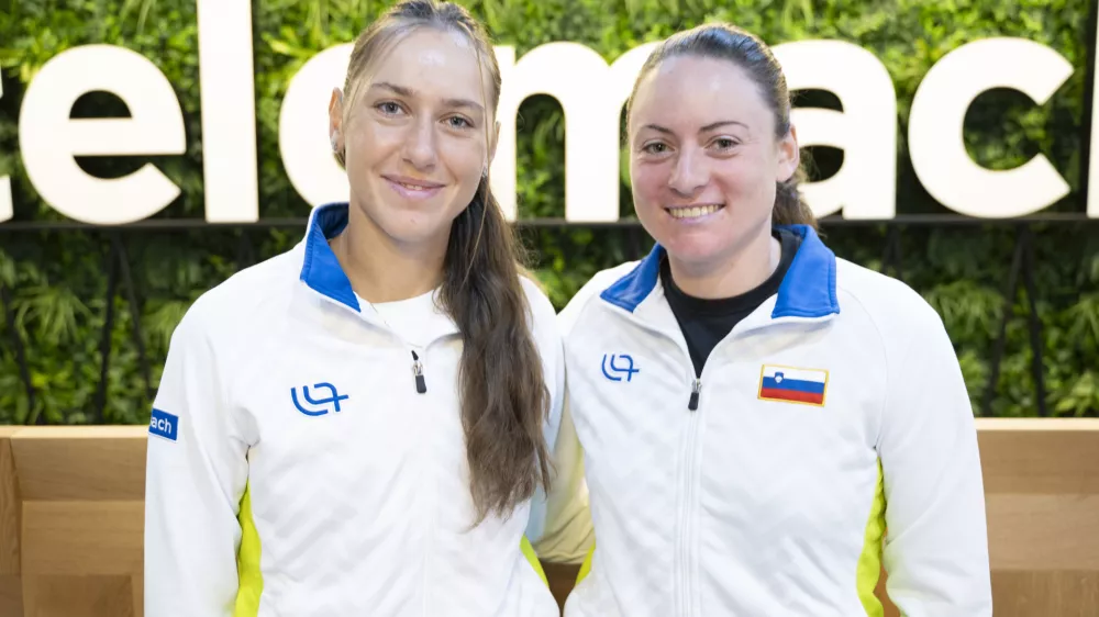 Kaja JuvanTamara Zidan&scaron;ek06.11.2025 -Tenis, konferencaFOTO: Nik Erik Neubauer