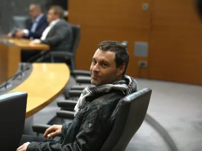 Miha Kordi&scaron;04.06.2024 - izredna seja DZ, na kateri bodo obravnavali predlog sklepa o priznanju neodvisnosti in suverenosti Palestine. PalestinaFOTO: Luka Cjuha