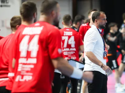 - Uro&scaron; Zorman, trener,- 14.10.2025. - Rokomet, Evropska liga 1. krog, LL Grosist Slovan - Baia Mare//FOTO: Bojan Velikonja