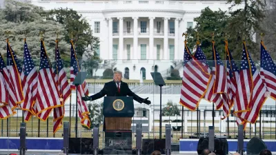 FILE - President Donald Trump speaks at a rally on Jan. 6, 2021, in front of the White House in Washington. (AP Photo/Jacquelyn Martin, File)
