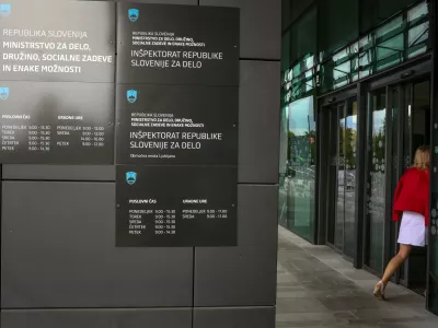  - 21.08.2019 &ndash; Ministrstvo za delo, družino, socialne zadeve in enake možnosti - In&scaron;pektorat RS za delo - &Scaron;tukljeva cesta 44 v Ljubljani - stavba //FOTO: Luka Cjuha.