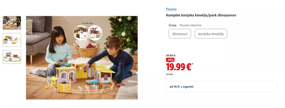 Zelo ugodna cena za tak&scaron;no igračo. / Foto: Zajem Zaslona