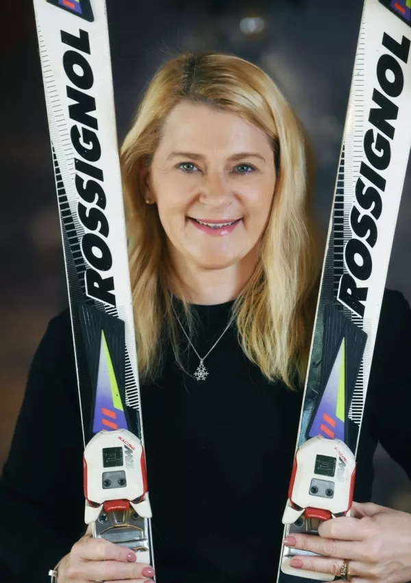 Alenka Dovžan, nekdanja smučarka / Foto: Mateja Jordovič Potočnik