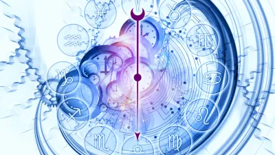 "Abstract design made of Zodiac symbols, gears, lights and abstract design elements on the subject of astrology, child birth, fate, destiny, future, prophecy, horoscope and occult beliefs" / Foto: Agsandrew, Getty Images