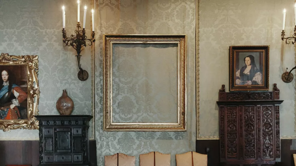 Prazen okvir v Muzeju Isabelle Stewart Gardner / Foto: Profimedia