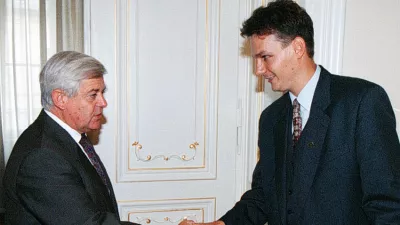 Milan Kučan Marjan Podobnik, / Foto: Bojan Velikonja