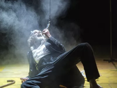 Kralj Lear, SNG Drama Ljubljana, november 20025, režija: Jernej Lorenci, v vlogi kralja Leara Janez &Scaron;kof. 