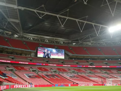 FILE PHOTO: Soccer Football - International Friendly - England v United States - Wembley Stadium, London, Britain - November 15, 2018 General view inside the stadium before the match  Action Images via Reuters/Carl Recine/File Photo