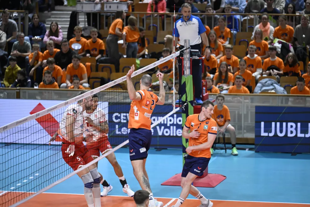 13.11.2025 ACH Volley - Dinamo Bukare&scaron;ta v drugem krogu kvalifikacij za evropsko ligo prvakovFoto: Nik Erik Neubauer