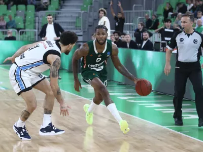 DJ Stewart19.11.2025 - Cedevita Olimpija - Hamburg ko&scaron;arka evropski pokalFoto: Luka Cjuha