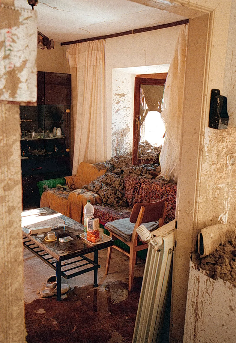 Log pod Mangartom, plaz, poplave