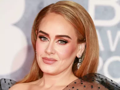 2PM7RKY Adele attends The BRIT Awards 2022 at the O2 arena in London.