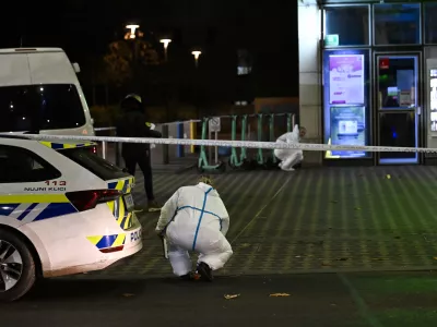 kriminalforenzika forenziki policija uboj kriminalisti 13.11.2025 Napad na voznika LPP z ostrim predmetom - nožem, Bavarski dvorFoto: Nik Erik Neubauer