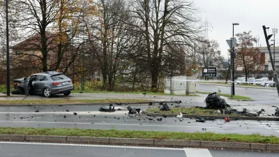 Prometna nesreča na Celov&scaron;ki cesti