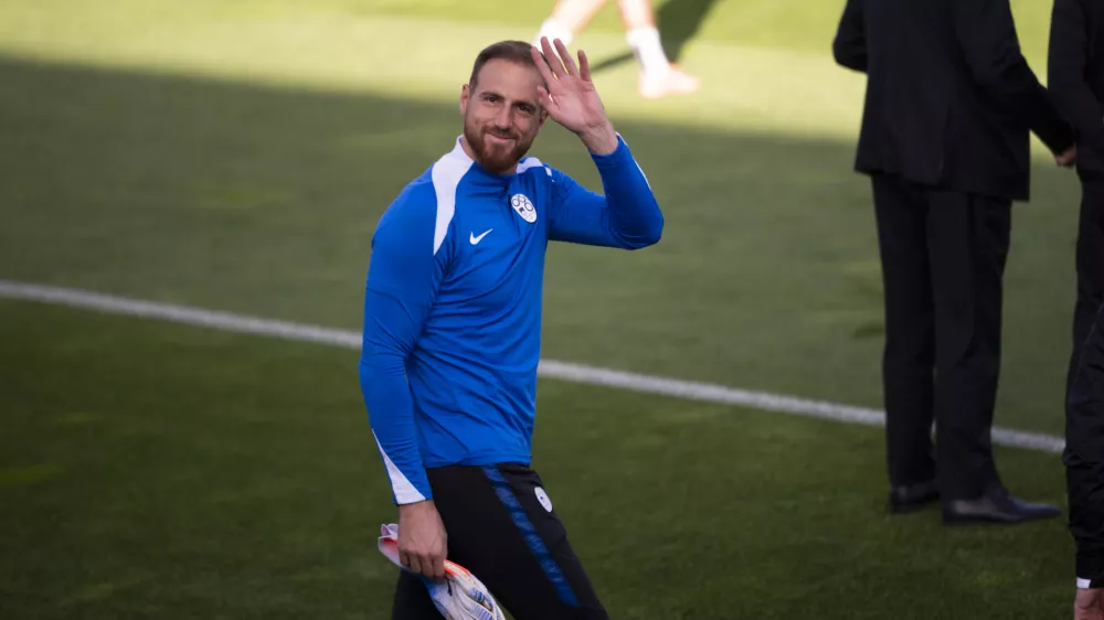 ReprezentancaNZSJan Oblak07.10.2025 Medijski termin in trening reprezentance Slovenije pred nadaljevanjem kvalifikacij za SP 2026, nogometni center Brdo pri KranjuFoto: Nik Erik Neubauer