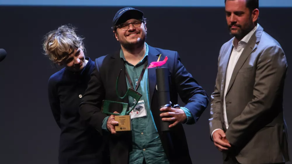 - Nagrada Vodomelc za film Modra čaplja,Prejemnik producent G&aacute;bor Osv&aacute;th- 22.11.2025. - 36. filmski festival Liffe. Podelitev nagrad.//FOTO: Bojan Velikonja