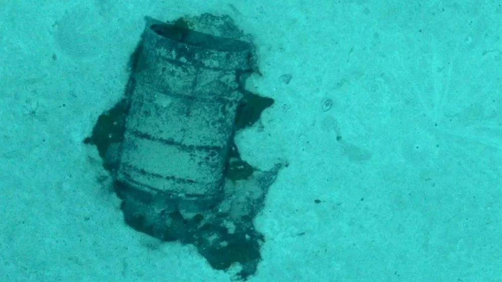 This handout undated picture taken by the Flotte Oceanigraphique Francaise - Campagne NODSSUM Autonomous Underwater Vehicle Ulyx released on July 10, 2025 shows a barrel in the sea. Between 1950 and 1990, more than 200,000 barrels filled with radioactive waste were thrown into the abyss of the Northeast Atlantic Ocean. The first mission of the NODSSUM campaign, planned from June 15 to July 11, 2025 and led by the French National Centre for Scientific Research (CNRS), aims to map the main barrel immersion area and study interactions with marine biodiversity.,Image: 1021383654, License: Rights-managed, Restrictions: RESTRICTED TO EDITORIAL USE - MANDATORY CREDIT "AFP PHOTO / HANDOUT / Flotte Oceanigraphique Francaise - Campagne NODSSUM " - HANDOUT - NO MARKETING NO ADVERTISING CAMPAIGNS - DISTRIBUTED AS A SERVICE TO CLIENTSTO GO WITH AN AFP STORY, ***HANDOUT image or SOCIAL MEDIA IMAGE or FILMSTILL for EDITORIAL USE ONLY! * Please note: Fees charged by Profimedia are for the Profimedia's services only, and do not, nor are they intended to, convey to the user any ownership of Copyright or License in the material. Profimedia does not claim any ownership including but not limited to Copyright or License in the attached material. By publishing this material you (the user) expressly agree to indemnify and to hold Profimedia and its directors, shareholders and employees harmless from any loss, claims, damages, demands, expenses (including legal fees), or any causes of action or allegation against Profimedia arising out of or connected in any way with publication of the material. Profimedia does not claim any copyright or license in the attached materials. Any downloading fees charged by Profimedia are for Profimedia's services only. * Handling Fee Only ***, Model Release: no