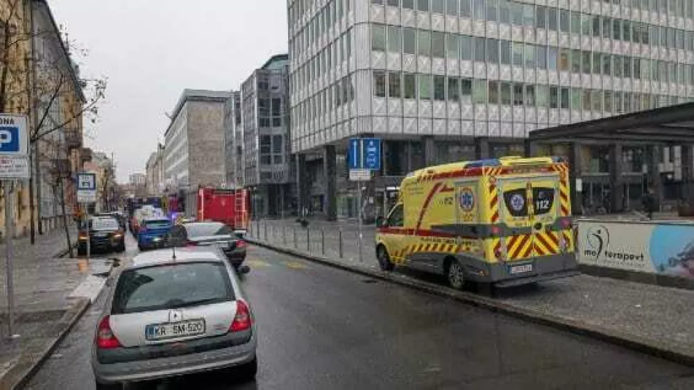 Lažni alarm, gasilci, Ljubljana 