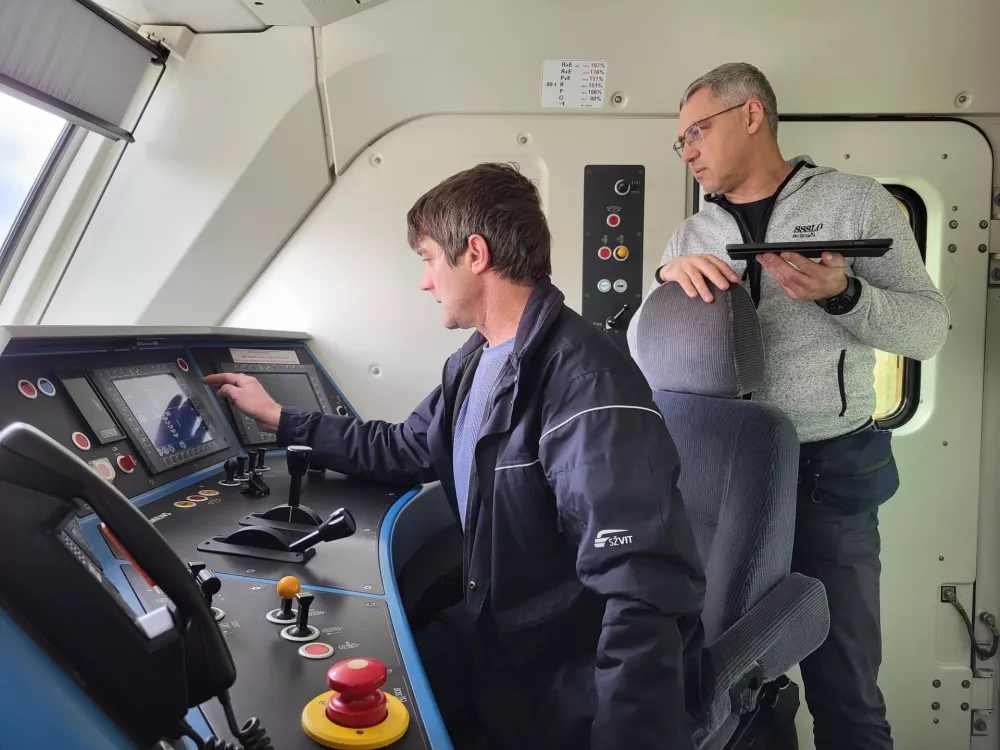 Strojevodja, železnice, vlak / Foto: Katja Gle&scaron;čič 