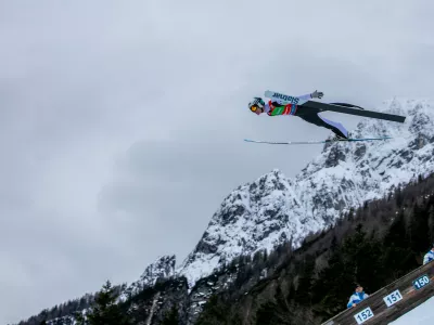 Domen Prevc30.03.2025 - finale svetovnega pokala v smučarskih skokih, mo&scaron;ki, posamična tekma; PLANICA 2025Foto: Luka Cjuha / Foto: Luka Cjuha