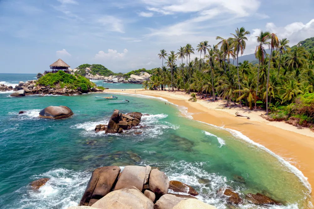 Lepa plaža v narodnem parku Tayrona / Foto: Istock