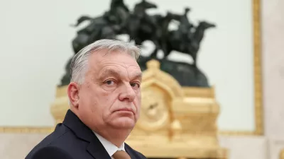 Hungarian Prime Minister Viktor Orban attends a meeting with Russian President Vladimir Putin in Moscow, Russia, November 28, 2025. Sputnik/Alexander Kazakov/Pool via REUTERS ATTENTION EDITORS - THIS IMAGE WAS PROVIDED BY A THIRD PARTY.